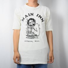 画像2: 90's "MAIN INN" プリントフットボールTシャツ (2)