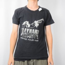 画像2: 80's Maynard Ferguson USA製 トランペット奏者 ラメプリントTシャツ M (2)