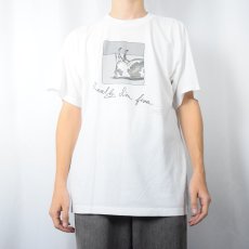 画像2: 90's SHOEBOX USA製 "Really, I'm fine..." 牛プリントTシャツ XL (2)