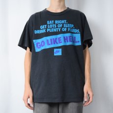 画像2: 90's NIKE 銀タグ USA製 "GO LIKE HELL." プリントTシャツ XXL (2)