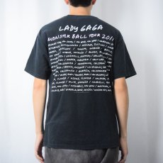 画像4: 2011 LADY GAGA "MONSTER BALL TOUR" ミュージシャンツアーTシャツ M (4)