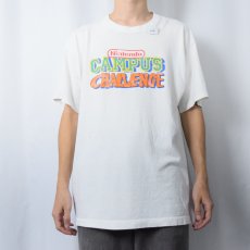 画像2: 90's Nintendo CAMPUS CHALLENGE ゲーム大会プリントTシャツ (2)