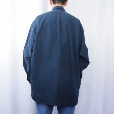 画像3: Ralph Lauren ロゴ刺繍 コットンボタンダウンシャツ NAVY XXL (3)