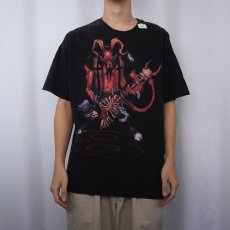 画像2: 2007 GUITAR HEADIII ビデオゲームプリントTシャツ XL  (2)