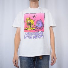 画像2: 90's GRIMMY USA製 "LIFE IS FULL OF LITTLE PRICKS!" イラストプリントTシャツ L (2)