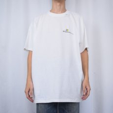 画像2: 2000's Microsoft Windows "Server 2003" コンピューター企業 ロゴプリントTシャツ XL (2)