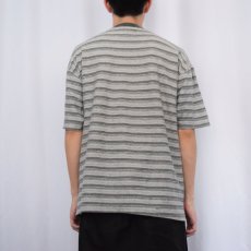 画像3: PREFAB ボーダー柄 ポケットTシャツ XL (3)