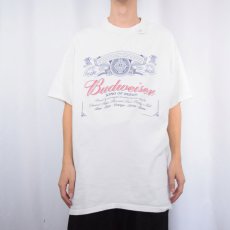 画像2: 2000's Budweiser ビールメーカー ロゴプリントTシャツ XL (2)