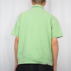 画像3: 90's POLO SPORT Ralph Lauren カジキプリント ハーフジップ 半袖スウェット XL (3)