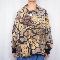 画像3: 90's PREDATOR CAMOUFLAGE USA製 プレデターカモ柄 刺繍入り ハンティングジャケット XXL (3)