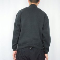 画像3: 90's RUSSELL ATHLETIC USA製 モックネック 無地スウェット BLACK L (3)