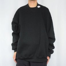 画像2: 90's RUSSELL ATHLETIC USA製 前V 無地スウェット BLACK XXXL (2)