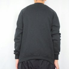 画像3: 90's JERZEES USA製 無地ラグランスウェット BLACK XL (3)