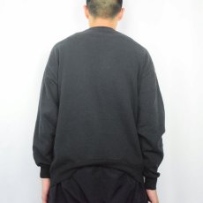 画像3: 90's JERZEES USA製 無地スウェット BLACK L (3)