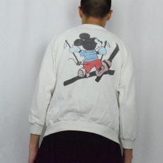 画像4: 〜80's FRANCE製 MICKEY MOUSE キャラクタープリントラグランスウェット (4)