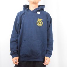 画像3: FFA "Keep on Keepin' on" プリントスウェットフーディー NAVY L (3)