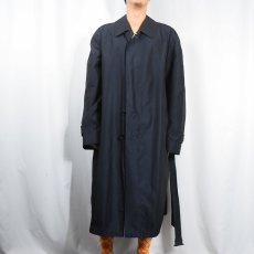 画像2: LANVIN シルクステンカラーコート BLACK (2)