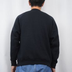 画像3: 90's FRUIT OF THE LOOM USA製 無地ラグランスウェット BLACK L (3)