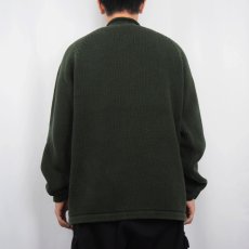 画像3: 90〜2000's J.CREW ロールネック コットンニットセーター GREEN L (3)