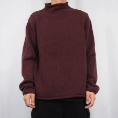 画像2: 90〜2000's J.CREW ロールネック コットンニットセーター L (2)