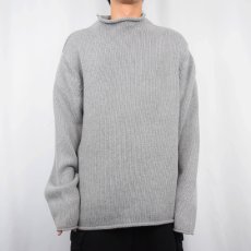 画像2: 90〜2000's J.CREW ロールネック コットンニットセーター XL (2)