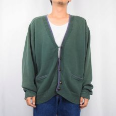 画像2: 90's GAP コットンニットカーディガン XL (2)