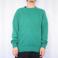 画像2: 90's LANDS'END USA製 コットンニットセーター M (2)