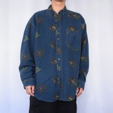 画像2: 80's Eddie Bauer USA製 ハンティング柄 ネルシャツ XL (2)