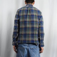 画像3: POLO Ralph Lauren "CUSTOM FIT" チェック柄 ヘビーネルシャツ M (3)