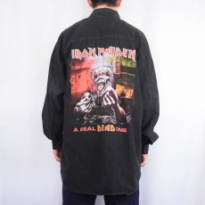 画像4: IRON MAIDEN "A REAL DEAD ONE" ヘヴィメタルバンドシャツ BLACK (4)