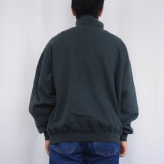 画像3: 90's RUSSELL ATHLETIC USA製 ハーフジップスウェット GREEN XL (3)