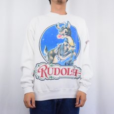 画像2: 90's RUDOLPH キャラクタープリントスウェット XL (2)