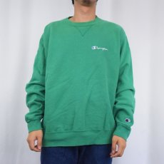 画像2: 90's Champion REVERSE WEAVE USA製 前V ロゴ刺繍スウェット XL (2)