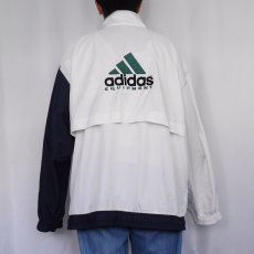 画像4: 90's adidas EQUIPMENT ロゴ刺繍 ジップジャケット XL (4)