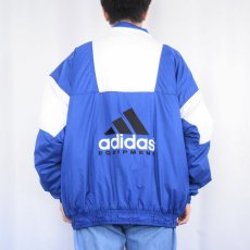 画像4: 90's adidas EQUIPMENT ロゴ刺繍 中綿入り ジップジャケット XL (4)