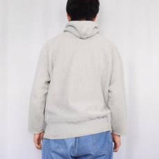 画像3: 70's Champion REVERSE WEAVE 黄単色タグ USA製 "WASHINGTON TRACK" カットオフ 染み込みプリントスウェットフーディー XL (3)