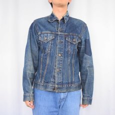 画像2: 60〜70's LEVI'S 70505 BIGE デニムジャケット SIZE40 (2)