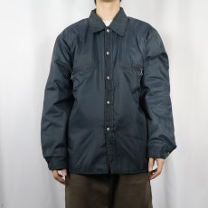 画像2: 60's TOWNCRAFT Penneys 中綿入り ナイロンコーチジャケット NAVY M (2)