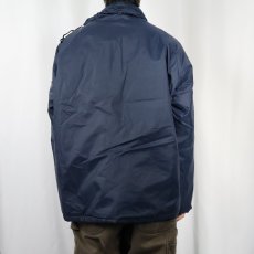 画像3: 70's Champion PRODUCTSタグ "NOTREDAME" プリントナイロンコーチジャケット NAVY L (3)