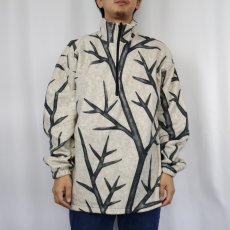 画像2: SADDLE CREEK skyline camo ハーフジップ フリースプルオーバージャケット XL (2)