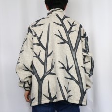 画像3: SADDLE CREEK skyline camo ハーフジップ フリースプルオーバージャケット XL (3)