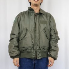 画像2: 80's U.S.AIR FORCE CWU-45/P フライトジャケット LARGE (2)