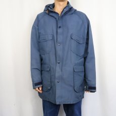 画像2: 70's L.L.Beaan 筆記体タグ コットン×ナイロンマウンテンパーカー NAVY L (2)