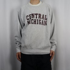 画像2: 90's USA製 REVERSE WEAVE TYPE "CENTRAL MICHIGAN" プリントスウェット XL (2)