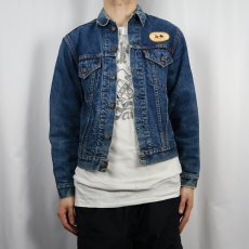 画像2: 60〜70's LEVI'S 70505 BIGE USA製 ワッペン付き ブランケットライナー デニムジャケット (2)