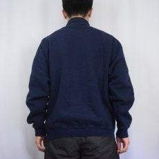 画像3: 90's TULTEX USA製 無地タートルネックスウェット NAVY L (3)