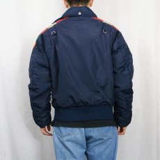 画像3: 70〜80's MIGHTY-MAC USA製 中綿入り ナイロンセーリングジャケット NAVY SIZE40 (3)