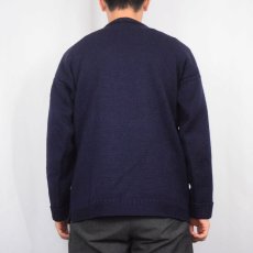 画像3: 〜60's ガンジーニットセーター NAVY (3)