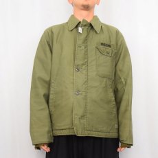 画像2: 60's U.S.NAVY A-2 デッキジャケット MEDIUM (2)