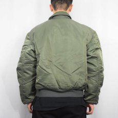 画像3: 民間品 ALPHA INDUSTRIES CWU-45/P パッチ付き フライトジャケット LARGE (3)